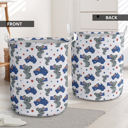 Koala Australia Day Themed Design Laundry Basket