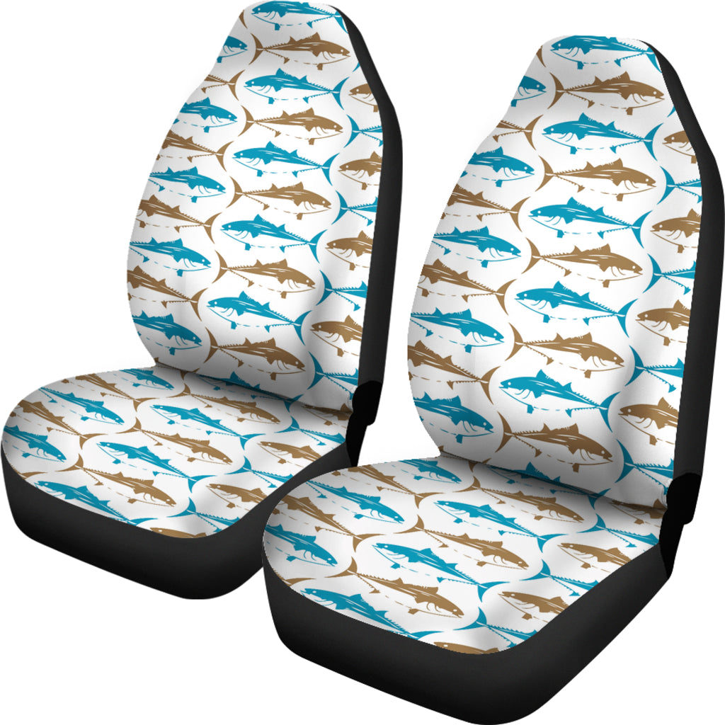 Tuna Fish Print Design LKS301 Car Seat Covers