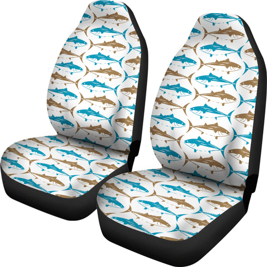 Tuna Fish Print Design LKS301 Car Seat Covers