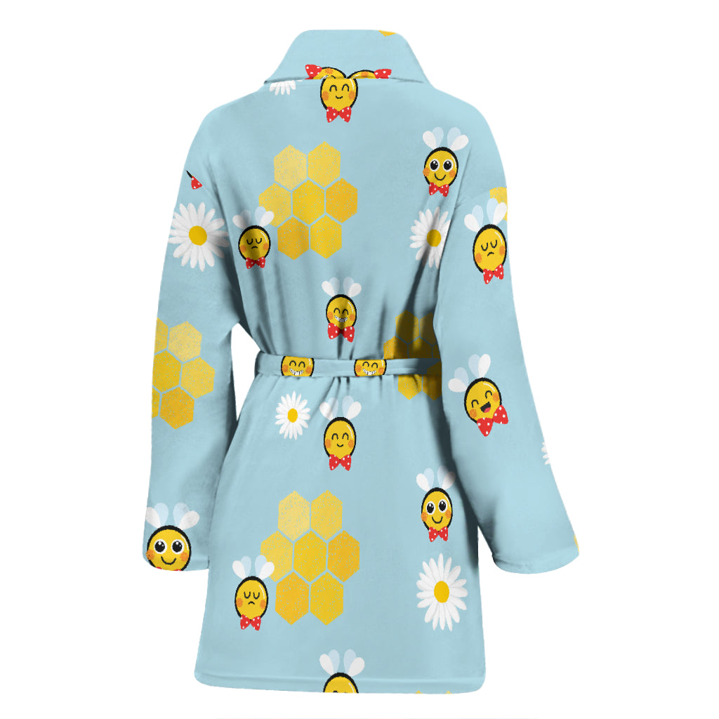 Bee Cute Print Design LKS304 Women Bathrobe