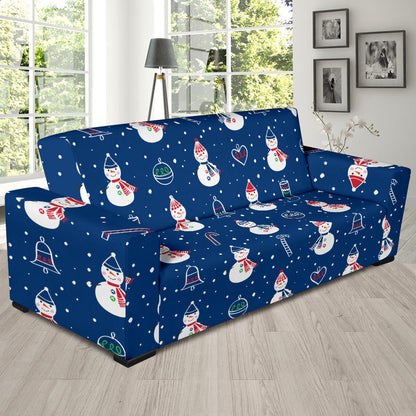 Snowman Print Design LKS306 Sofa Slipcover