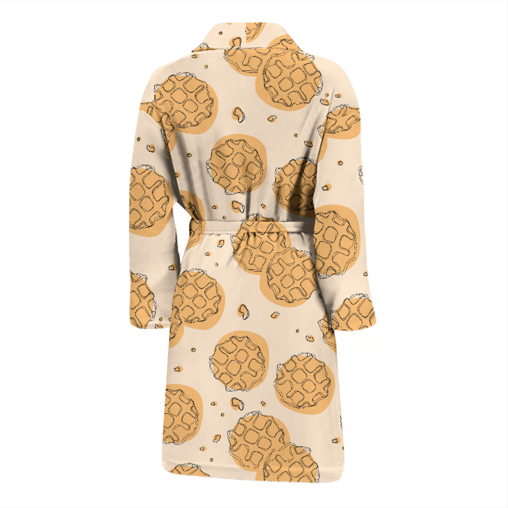 Waffle Print Design LKS303 Men Bathrobe