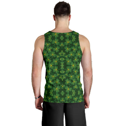 Shamrock Pattern Men Tank Top