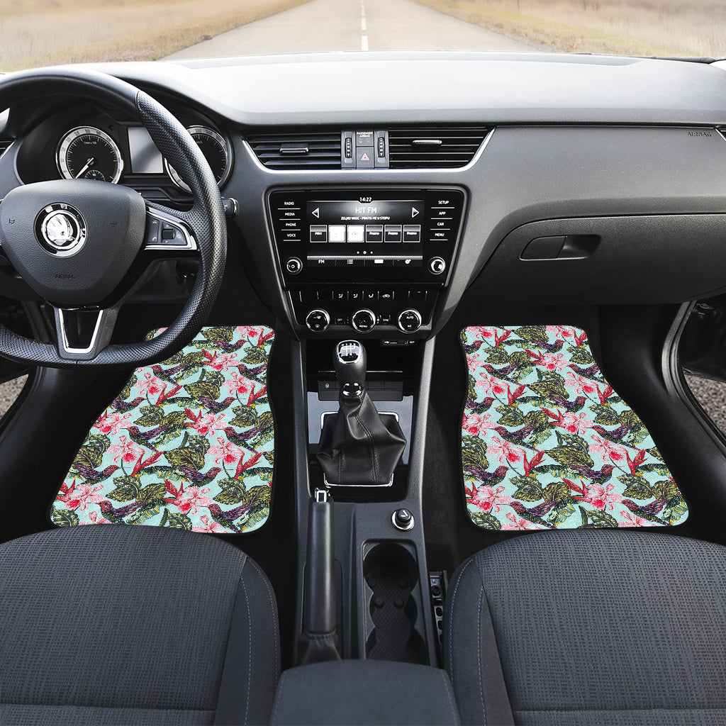 Hummingbird Cute Themed Print Car Floor Mats Front Back