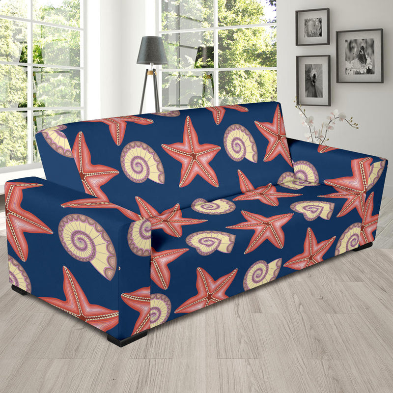 Starfish Pattern Print Design 03 Sofa Slipcover