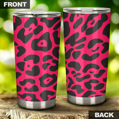 Cheetah Pink Print Pattern Tumbler