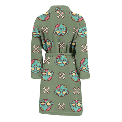 Zombie Print Design LKS301 Men Bathrobe