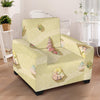 Beach with Seashell Theme Armchair Slipcover