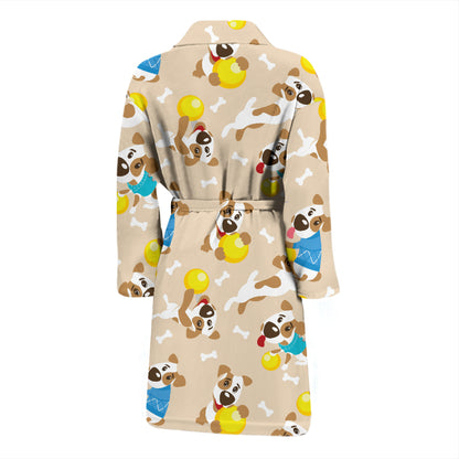 Russell Terriers Cute Print Design LKS304 Men Bathrobe