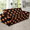 Basketball Pattern Print Design 01 Sofa Slipcover