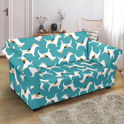 Russell Terriers Print Design LKS301 Loveseat Couch Slipcover