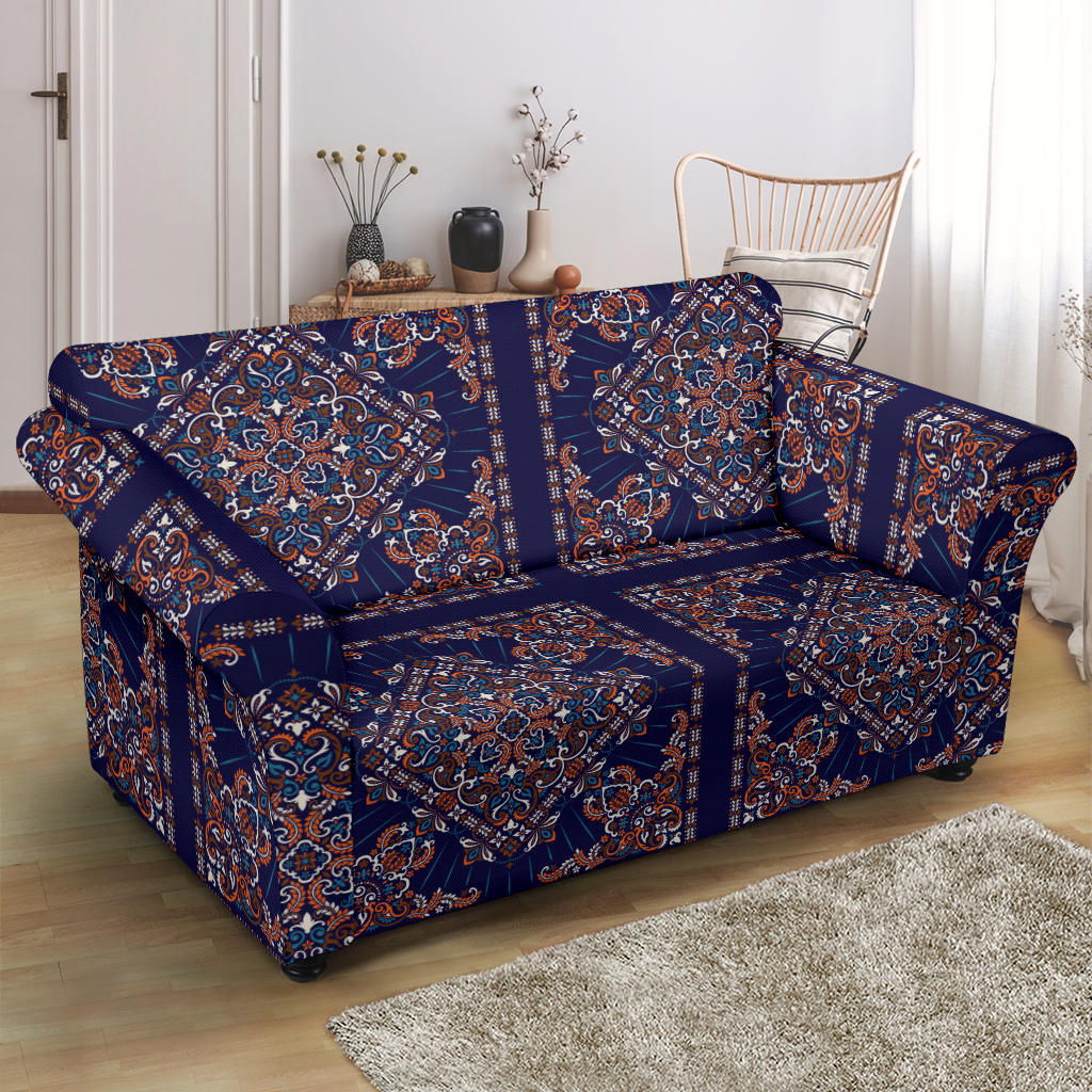 Bandana Print Design LKS3012 Loveseat Couch Slipcover