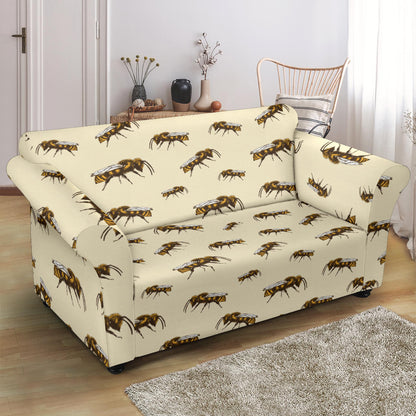 Bee Print Design LKS306 Loveseat Couch Slipcover