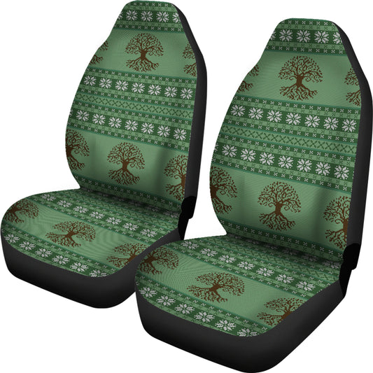Tree Of Life Knit Style Print Design LKS301 Car Seat Covers