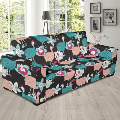 Guinea Fowl Pattern Print Design 03 Sofa Slipcover