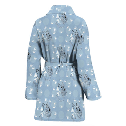 Scottish Terriers Print Design LKS308 Women Bathrobe