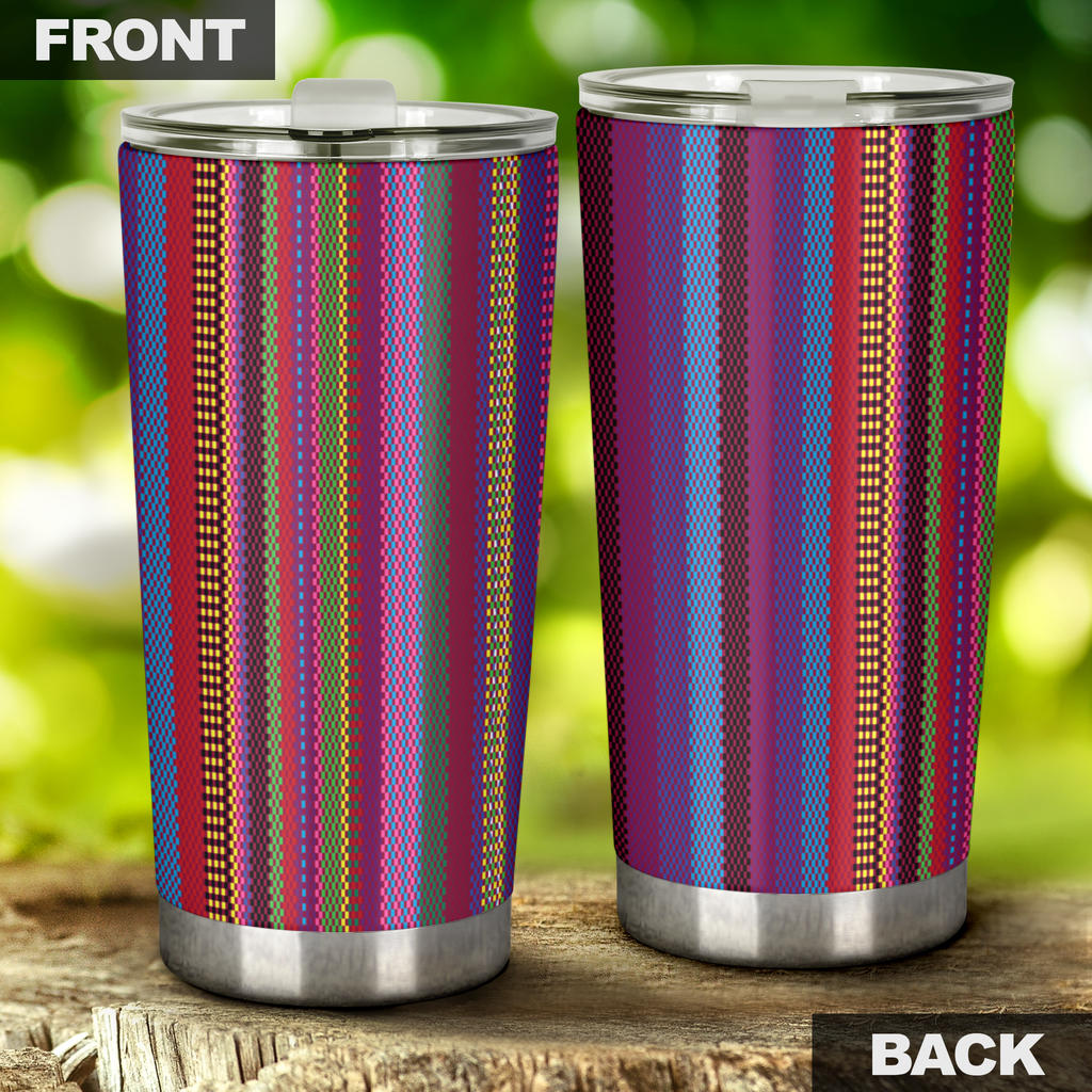Serape Stripe Print Tumbler