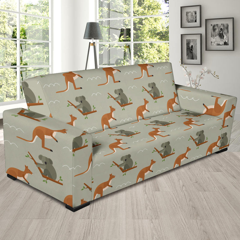 Koala Pattern Print Design 03 Sofa Slipcover