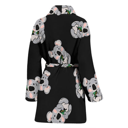Koala Pattern Print Design 05 Women Bathrobe
