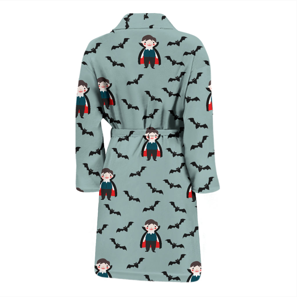 Vampire Print Design LKS304 Men Bathrobe