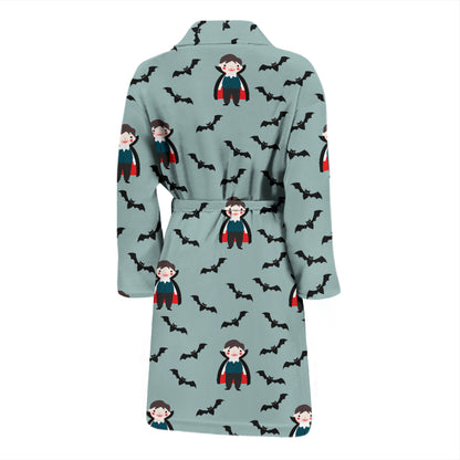 Vampire Print Design LKS304 Men Bathrobe