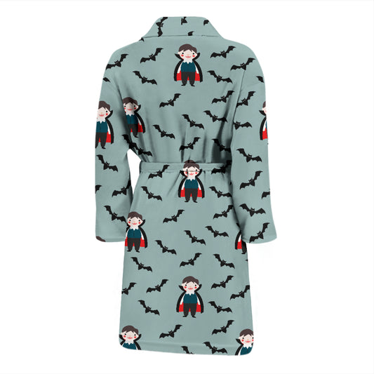 Vampire Print Design LKS304 Men Bathrobe