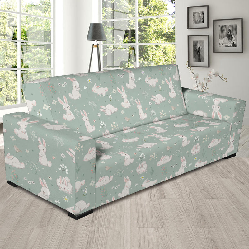 Bunny Pattern Print Design 03 Sofa Slipcover