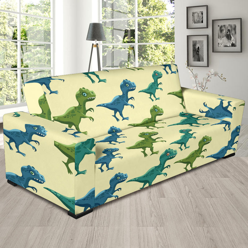 T Rex Pattern Print Design A04 Sofa Slipcover