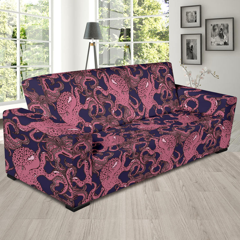 Octopus Pattern Print Design A03 Sofa Slipcover