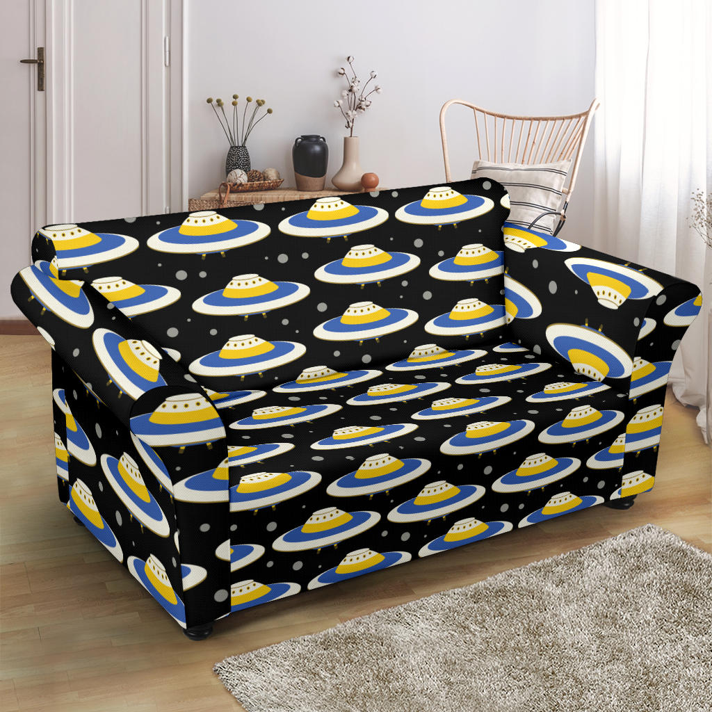 UFO Print Design LKS303 Loveseat Couch Slipcover