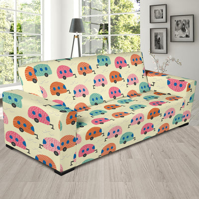 Camper Pattern Print Design 06 Sofa Slipcover