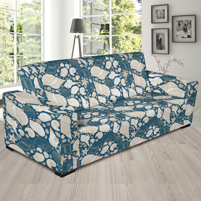 Seashell Print Design LKS308 Sofa Slipcover