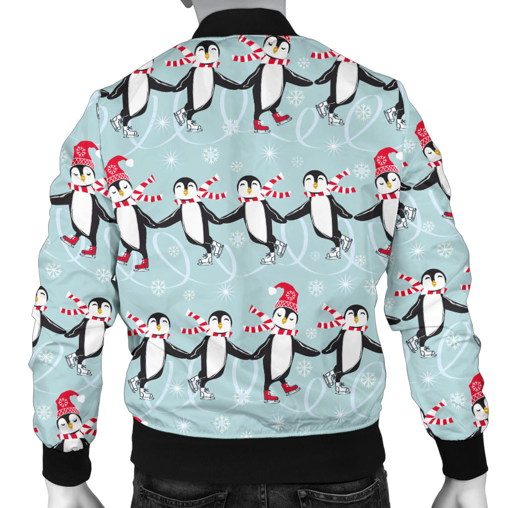 Penguin Sking Design Men Bomber Jacket