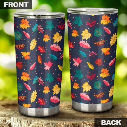 Elm Leave Colorful Print Pattern Tumbler