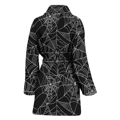 Spider Web Print Design LKS301 Women Bathrobe