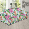 Hummingbird Tropical Pattern Print Design 05 Sofa Slipcover