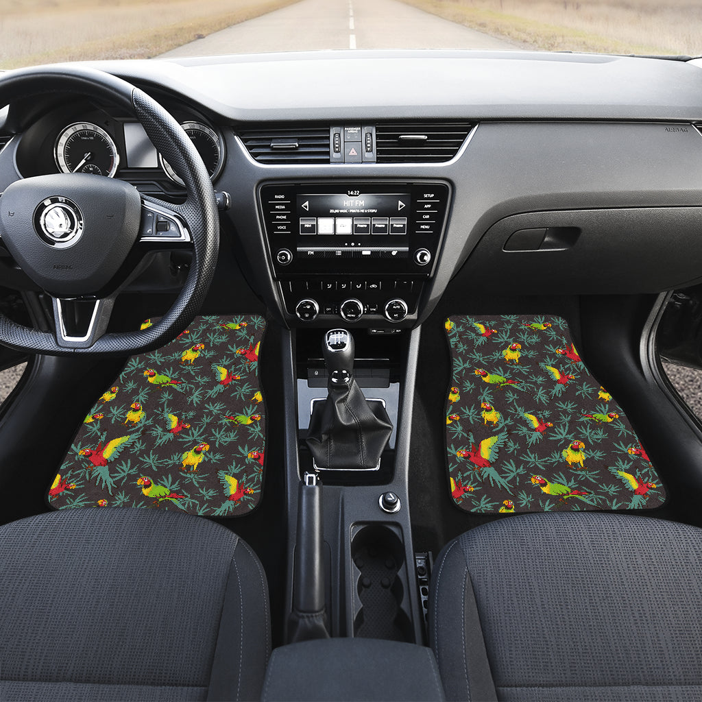 Parrot Themed Print Car Floor Mats Front Back