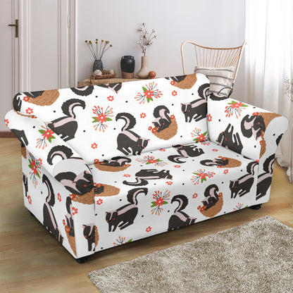 Skunk Print Design LKS304 Loveseat Couch Slipcover
