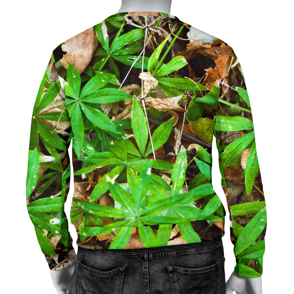 Camouflage Realistic Tree Fresh Print Men Long Sleeve Sweatshirt