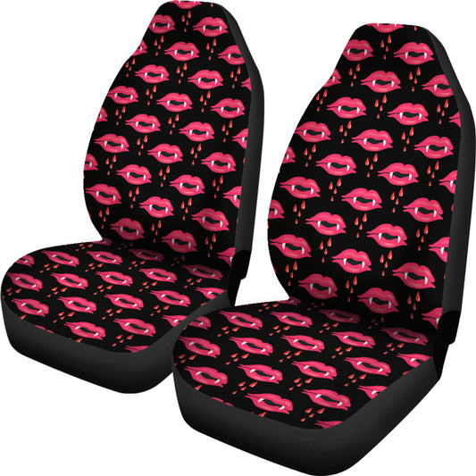 Vampire Lips Print Design LKS303 Car Seat Covers