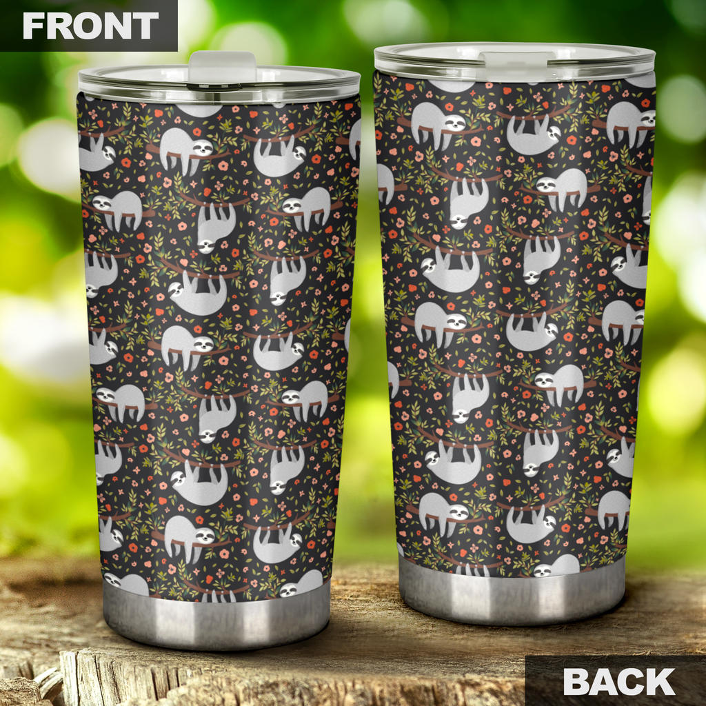 Sloth Cute Design Themed Print Tumbler