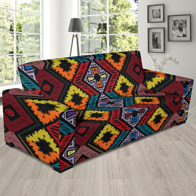 African Pattern Print Design 08 Sofa Slipcover