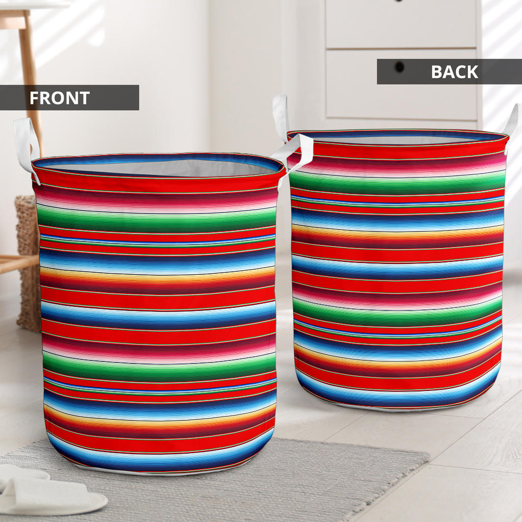 Serape Print Laundry Basket