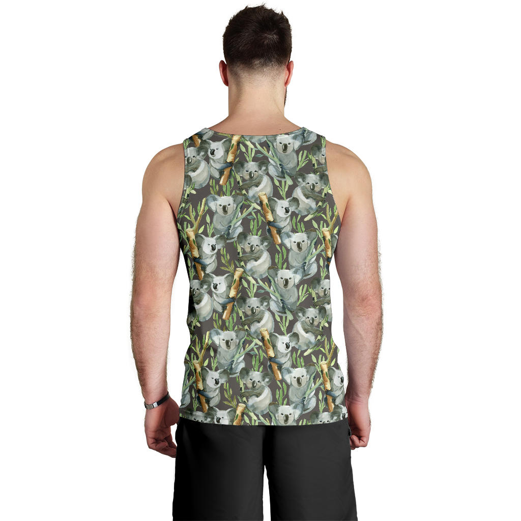 Koala Pattern Design Print Men Tank Top