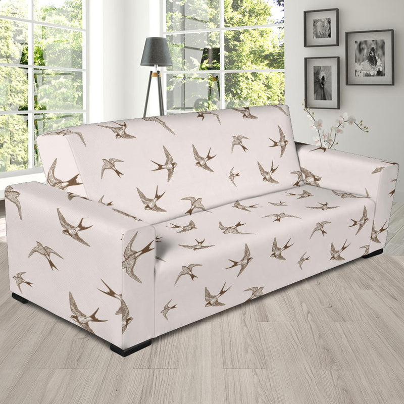 Swallow Bird Pattern Print Design 01 Sofa Slipcover