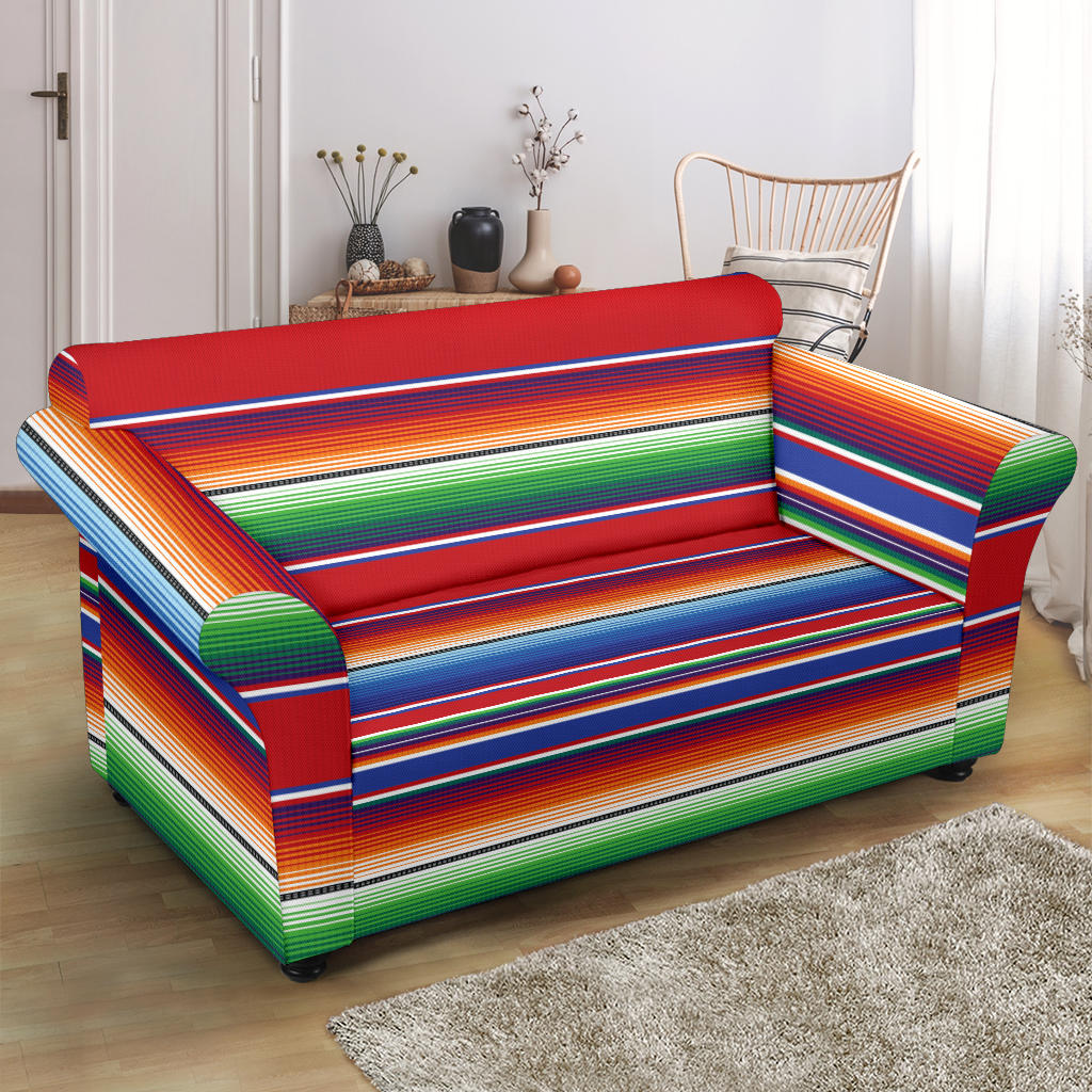 Serape Print Design LKS304 Loveseat Couch Slipcover