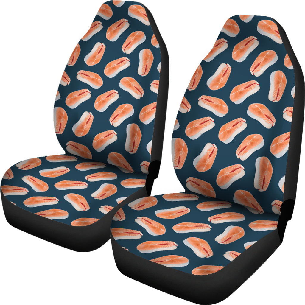 Salmon Steak Print Design LKS306 Car Seat Covers