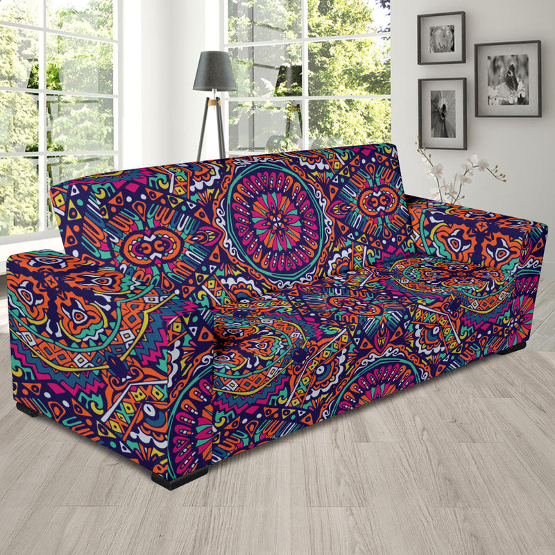 Boho Pattern Print Design 06 Sofa Slipcover