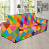 Harlequin Pattern Print Design 02 Sofa Slipcover