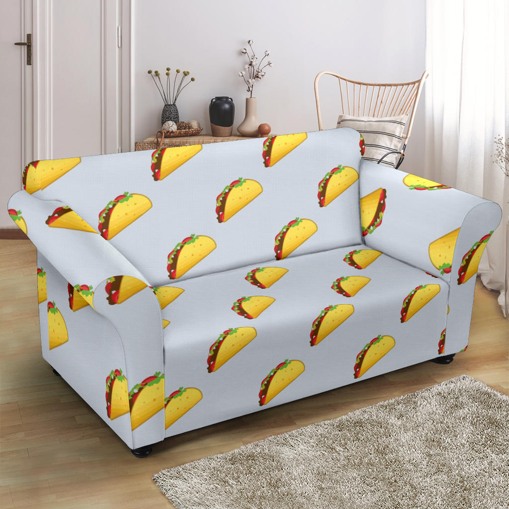 Taco Print Design LKS304 Loveseat Couch Slipcover